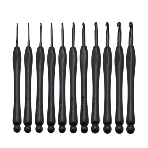 20 Pieces 2.0mm-7.0mm Crochet Hook Set Ergonomical-2.0mm 2