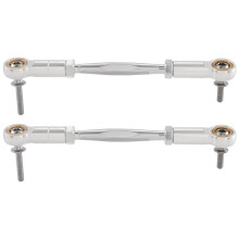 CNC Metal Steering Tie Rod for 1/5 HPI BAHA ROVAN KM BAJA 5B 5T 5SC SS Rc Car Toys Parts,Silver