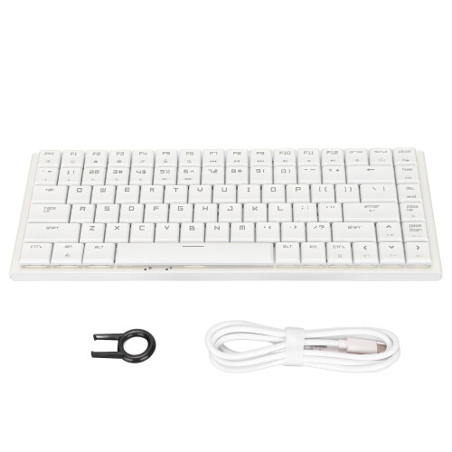 Wireless Mechanical Keyboard RGB Backlit84Keys Custom Layout Hotswap Compatibility Sound Dampening Material With Multimedia Function 1