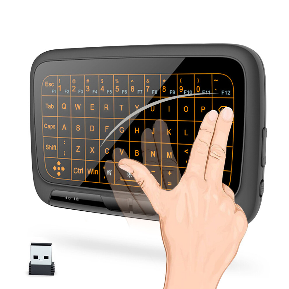 Wireless Touchpad Keyboard For Ps4, Anti Interference Rechargeable Backlit Keyboard With Multi Touch Mouse Functions Ergonomic Design Ultra Thin Compa 9486358003398