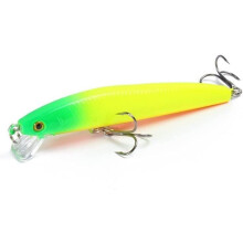 Angel bait, fishing accessories, 1 piece 10 cm 8.7 g fishing bait 3 fish hooks 3D eyes bass artificial tackle (Color : 13)