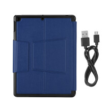 Custodia con tastiera retroilluminata Bluetooth per iPad Air 2, supporto magnetico rimovibile, navigazione precisa tramite trackpad e quattro