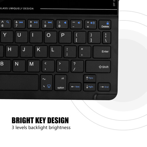 Θήκη πληκτρολογίου Bluetooth με οπίσθιο φωτισμό για iPad Air2, μαγνητικό αποσπώμενο 2
