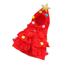 Kittens Christmas Capes Small Dog Costumes Cloaks-Red L