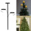 Practical 3 Layer Candelabra Tree Toppers Black Christmas-60cm 2