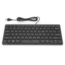 Mini tastiera cablata compatta con USB, interruttore a forbice, ultra sottile, leggera, silenziosa, plug and play, compatibile con casa, ufficio e