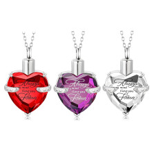 3pcs Pet Memorials Hearts Pendants Stainless Steel-Set one