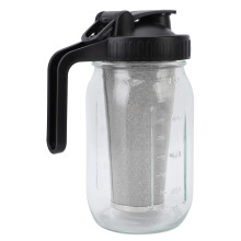 Tarro de vidrio grueso para café frío Cold Brew de 1000 ml con filtro de acero inoxidable