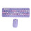 Wireless Keyboard Mouse Combo Retro Typewriter Style, Compact68Keys2.4G Wireless Connection Ergonomic Design for PC Laptop Mac Compatible with Wind 3