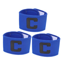 3 Pieces Outdoor Sports Bracelets Captain's Label Bracelets Football Game Supplies