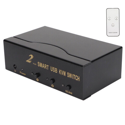 Διακόπτης κοινής χρήσης περιφερειακών USB Δύο λειτουργίες μεταγωγής Ένδειξη LED 2