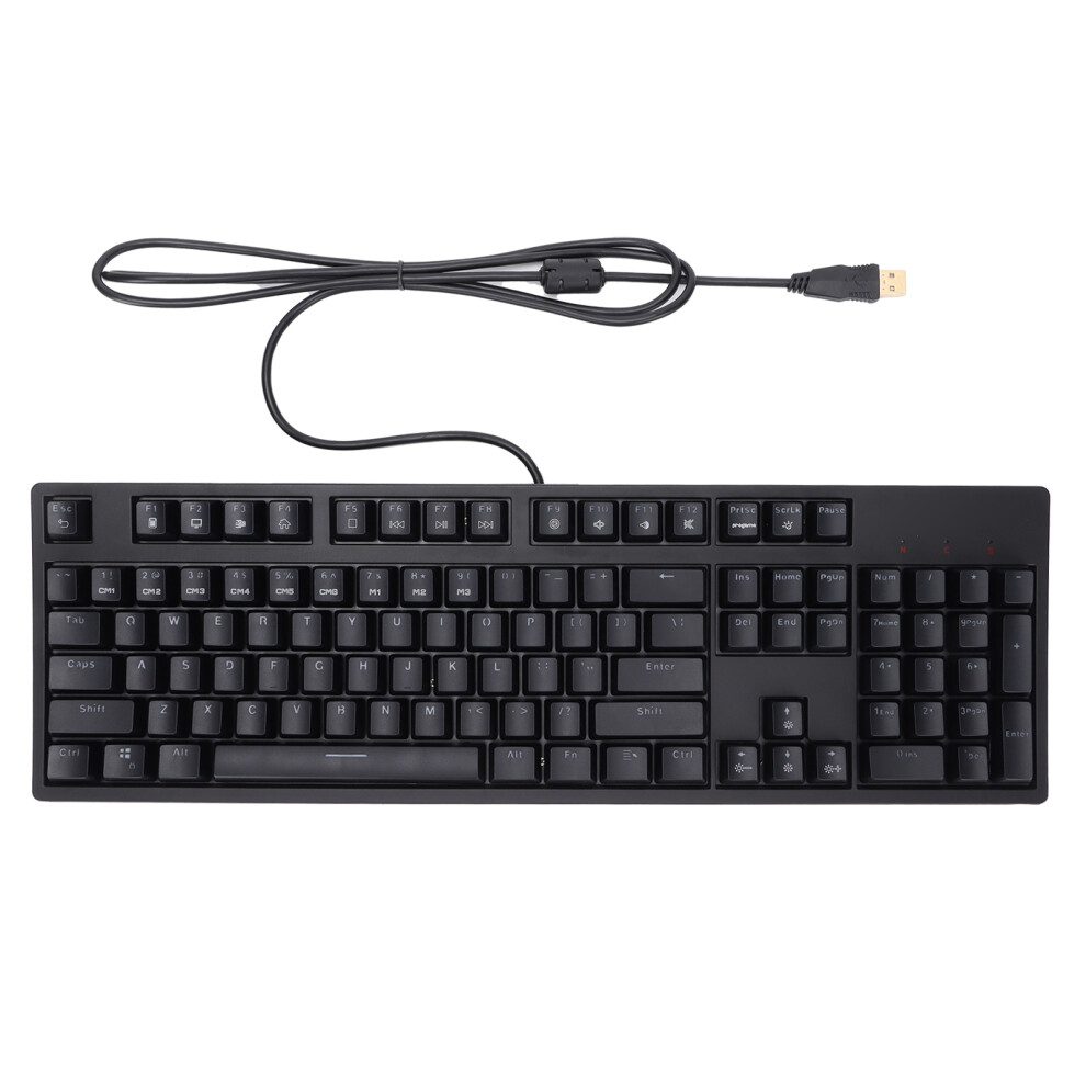 Mechanical Keyboard With Tactile Feedback Silent Key Switches Ergonomic Design Durable Construction Anti Ghosting Adjustable Feet Individual Key Light 9486358002346