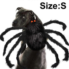 (L, Black) Pet Costume Spider Halloween Pet Cosplay Dog Cat Costumes Apparel