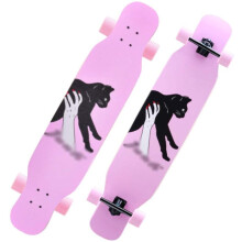 Skateboard Deck Maple Longboard Adult Skateboard Teen Professional Brush Street Danceboard Beginner Fourwheel Scooter (Color : C)