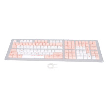 Mechanische Tastatur-Tastenkappen, Kirschblütenrosa, Farbsublimation, PBT, Anti-Ghosting-Modus, verschleißfest, ölbeständige Beschichtung,
