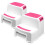 2 Pack Extra Sturdy Step Stools for Bathroom and Kitchen Two Step Size 1