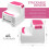 2 Pack Extra Sturdy Step Stools for Bathroom and Kitchen Two Step Size 2
