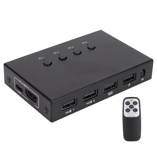 Τηλεχειριζόμενος διακόπτης HDMI με υπέρυθρες, ανάλυση 4K και υποστήριξη HDR10, 2