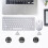 Combinazione tastiera e mouse wireless, USB e ricevitore Type-C2 in 1. Tastiera e mouse wireless di dimensioni standard per Windows, Mac, laptop e PC 8