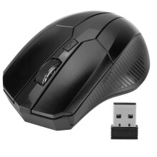 Luch Optúil Gan Sreang do Ríomhaire Glúine agus Ríomhaire Pearsanta, Teicneolaíocht Gan Sreang 2.4GHz le Glacadóir USB DPI Inchoigeartaithe