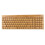 Conjunto de teclado e mouse sem fio em madeira de bambu, design ecológico com conexão de 2,4 GHz para Windows, Mac, Linux, Android e iOS, 7