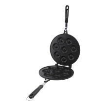 Waffle Cake Baking Moulding Pan Aluminum Alloy Non Stick Double Sided Donut Pancake Pan Breakfast Maker with Handles Grill Press