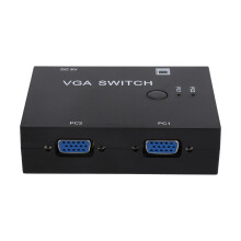 VGA-switch Plug and Play Ultra HD-kompatibel tryckknappsomkopplingsmetod Högpresterande VGA-switchbox för skärmar, bra kvalitet, bra kvalitet