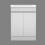 AICA Vanity Unit with Ceramic Basin 600mm Freestanding Base Cabinet Storage Gloss White 2