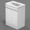 AICA Vanity Unit with Ceramic Basin 600mm Freestanding Base Cabinet Storage Gloss White 1