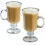 4 Pack Clear Glass Irish Coffee Mugs for Bars 8oz 2