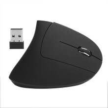 Souris optique verticale sans fil ergonomique avec technologie sans fil 2,4 GHz, conception ergonomique pour les droitiers, suivi optique à 3