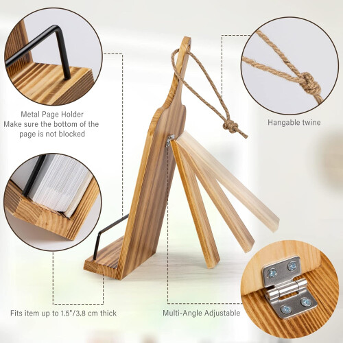 Adjustable Cookbook Stand for Kitchen Counter 2