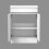 AICA Vanity Unit with Ceramic Basin 600mm Freestanding Base Cabinet Storage Gloss White 6