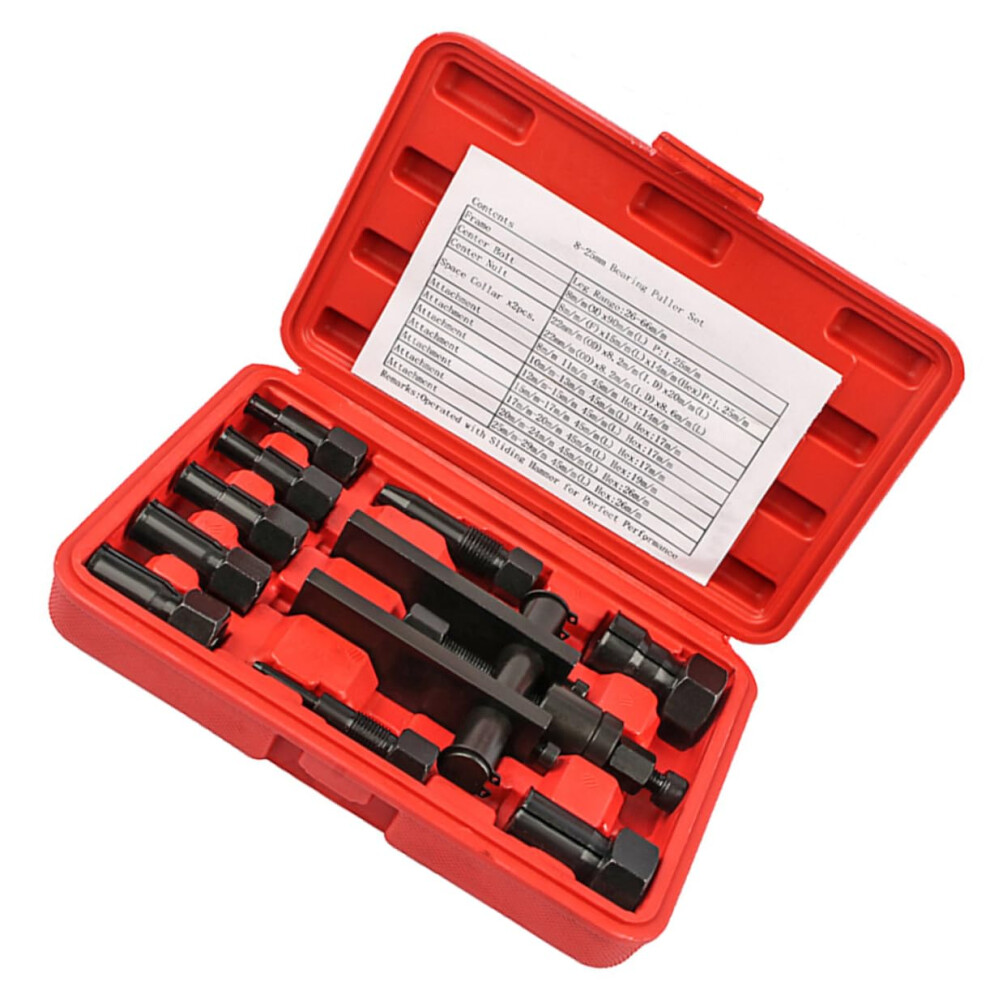 10Pcs Bearing Puller Kit For Motorcycle Practical Bearing Removal Tool With Box Design For Efficient Bearing Extraction And Repair 9189345669897