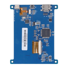 Moniteur tactile IPS LCD pour Raspberry Pi, résolution HD 4,3 pouces, écran portable avec réglage de la luminosité PWM et sortie HDMI.