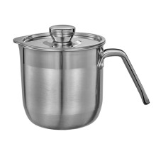 Stainless Steel Egg Separator Handle Separator With Lid Large-Capacity Cup For Multiple Eggs Large