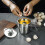 Stainless Steel Egg Separator Handle Separator With Lid Large-Capacity Cup For Multiple Eggs Large 2