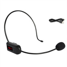 Microfon FM wireless ușor și ușor de purtat, baterie litiu încorporată pentru utilizare extinsă, ideal pentru prelegeri, prezentări de
