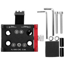 Aluminum Alloy Bike Phone Mount Universal Fit Shockproof Design Full Screen Visibility Cellphone Holder Flexible Grip Supports All Smartphones