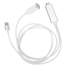 Cábla Lightning go HDMI le haghaidh Cuibheoir AV Digiteach iPhone Nascóir Scáileáin Sioncrónaithe Físe HD 1080P iPhone go HDMI le haghaidh