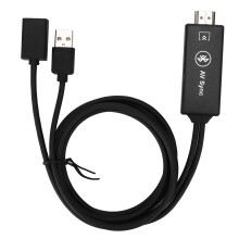 Cablu smartphone la HDMI, adaptor de oglindire smartphone HD Display1080P la TV cu transmisie stabilă și compatibilitate plug and play pentru