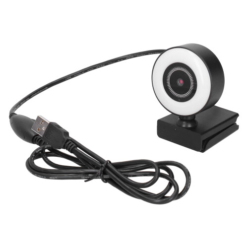 Webcam HD Streaming με ρυθμιζόμενο φωτισμό δακτυλίου, γρήγορη και ακριβή αυτόματη 1