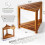Wooden Shower Stool for Shaving Legs Inside Shower 2