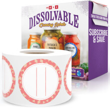 200 Dissolvable Canning Labels for Jam Homemade Canning 2'