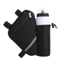 Bolsa de quadro para bicicleta, impermeável, para tubo dianteiro, com faixas refletoras e amplo espaço de armazenamento, ideal para bicicletas de