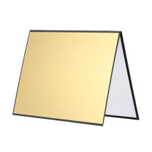 Light Reflector Photography Reflector Thicken Foldable Light Diffuser Board for Photo Outdoor Indoor Food Product, Black Gold White