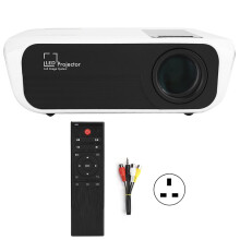 Projetor portátil mini Full HD 1080p para home theater com Bluetooth, alto-falante embutido, compatível com conexão USB, TV Box e computador,