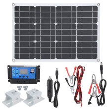 Solar-Batterieladegerät mit hohem Wirkungsgrad, monokristallines Solarpanel für tragbare Powerstation, faltbares Solarpanel mit LCD-Display