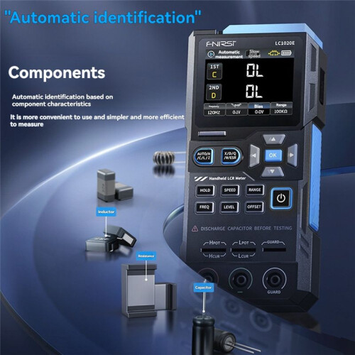 LC1020E Digital Bridge  ESR Tester for Resistance Capacitance Inductance Electronic Component Measurement 1