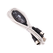 USB to MIDI 5Pin Cable Converter 2 in 1 to PC Audio Output Editing for Piano Electronic Electronic Musical Instruments